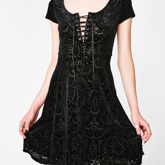 Killstar Dresses & Skirts - Killstar Angelyn burnout velvet dress